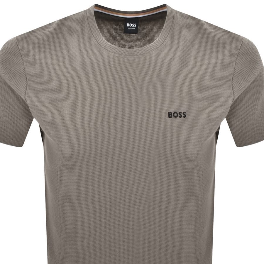 Image number 2 for BOSS Waffle T Shirt Brown