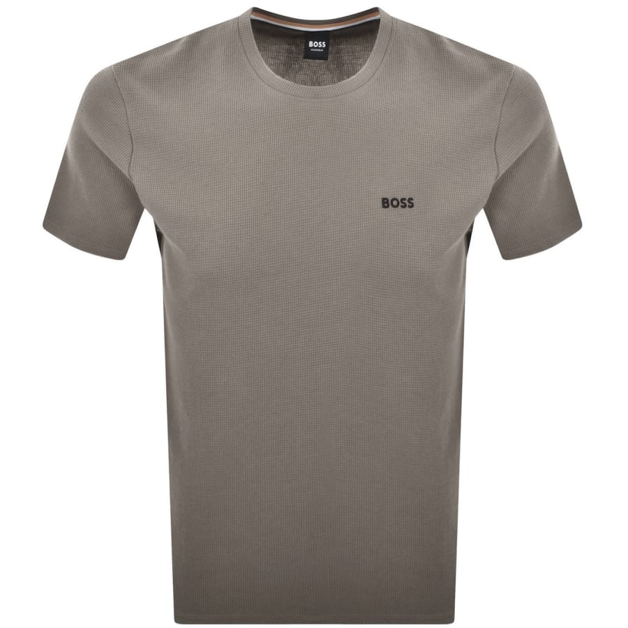Image number 1 for BOSS Waffle T Shirt Brown