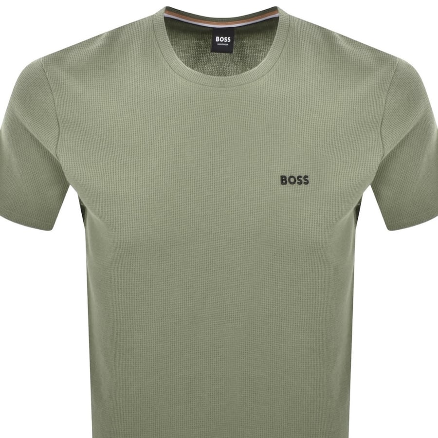 Image number 2 for BOSS Waffle T Shirt Green