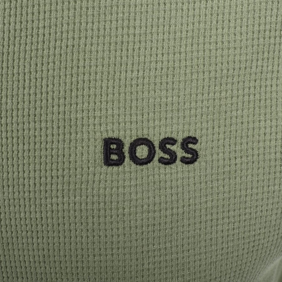Image number 3 for BOSS Waffle T Shirt Green
