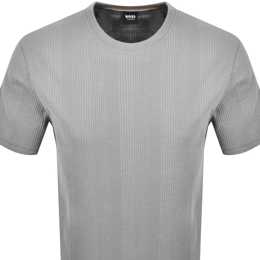 Image number 2 for BOSS Structure T Shirt Light Grey