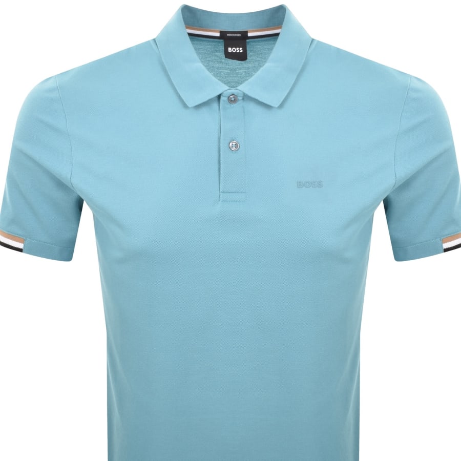 Image number 2 for BOSS Parlay 147 Mercerised Polo Blue