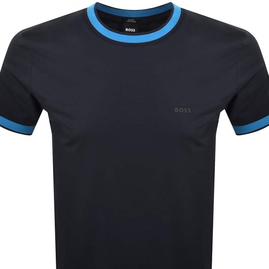 Image number 2 for BOSS H Tessler 200 Slim Fit T Shirt Navy