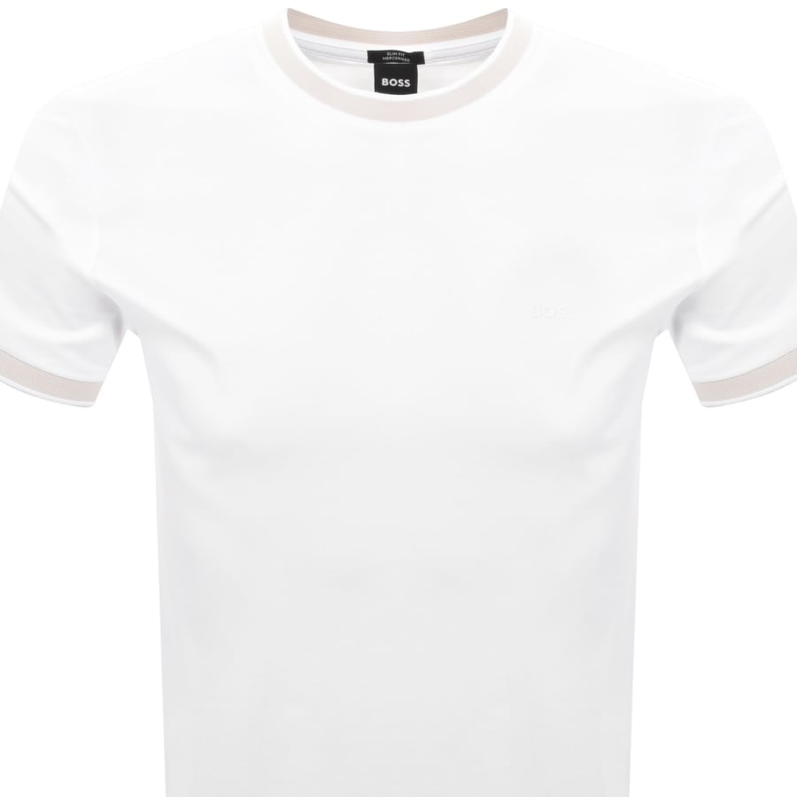 Image number 2 for BOSS H Tessler 200 Slim Fit T Shirt White