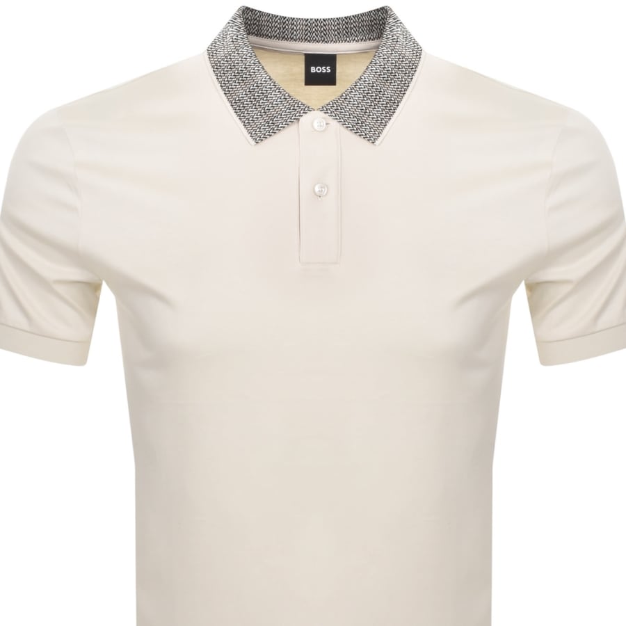 Image number 2 for BOSS H Parlay 302 Polo T Shirt Cream