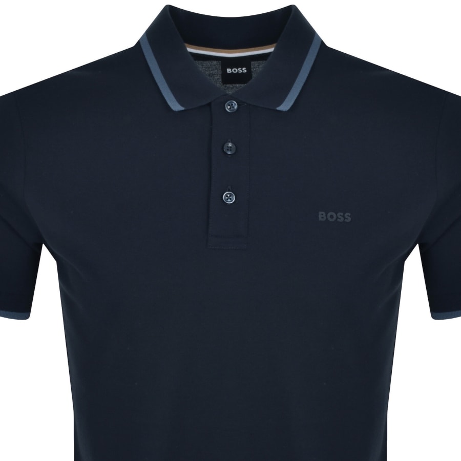Image number 2 for BOSS Parlay 190 Polo T Shirt Navy