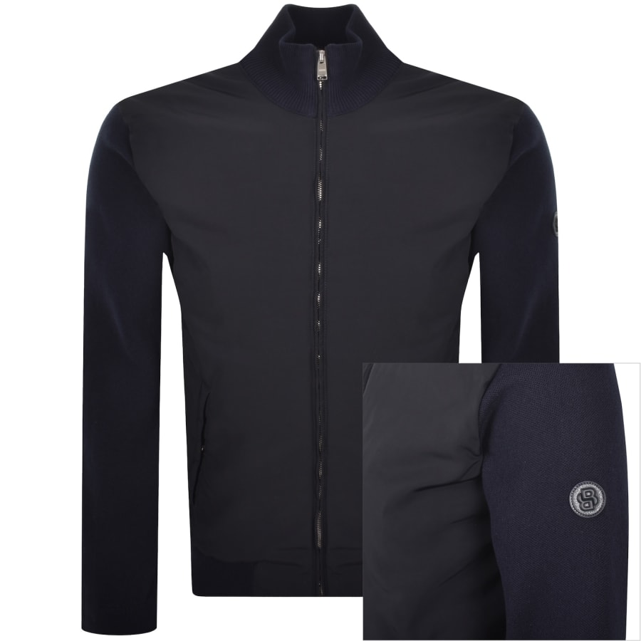 Image number 1 for BOSS C Ibaio Hybrid Jacket Dark Blue