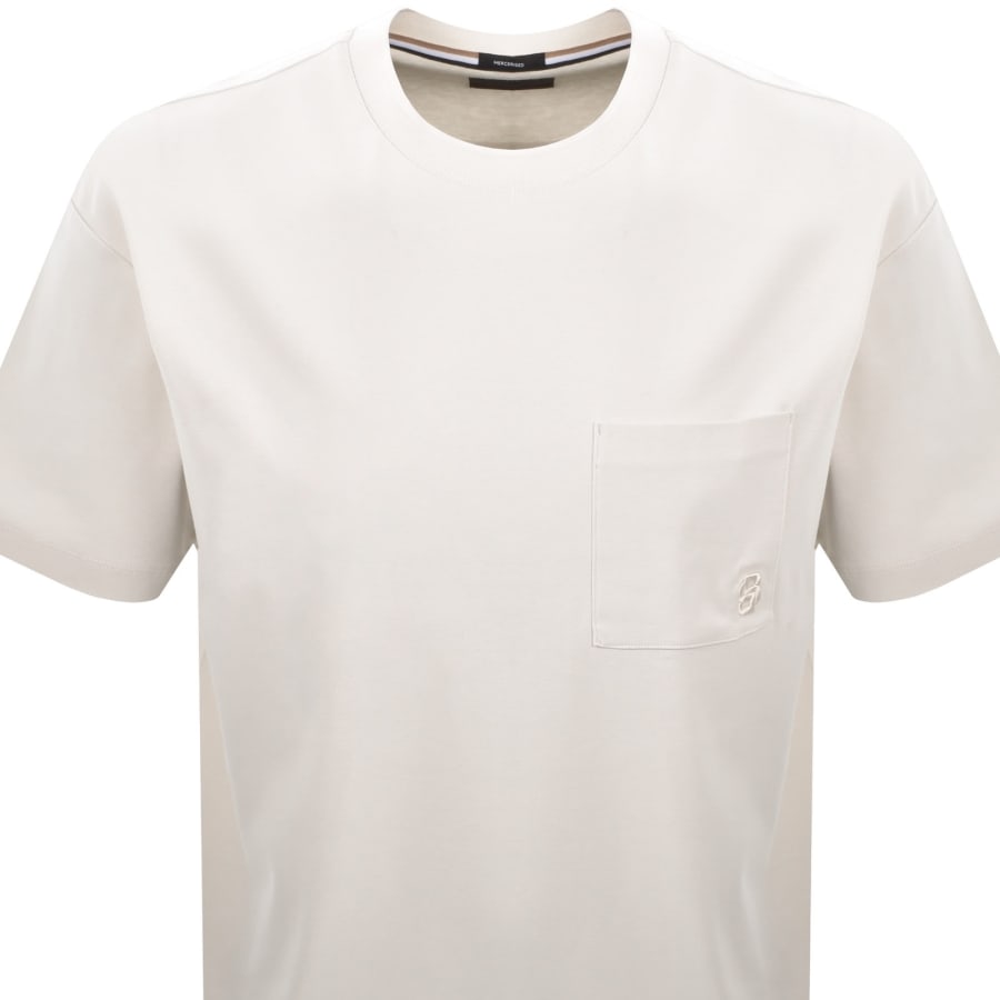 Image number 2 for BOSS C Tames 116 T Shirt Cream