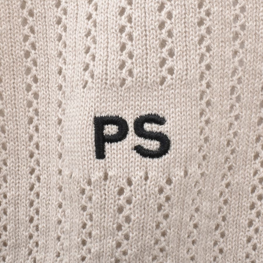 Image number 5 for Paul Smith Knit Polo T Shirt Beige