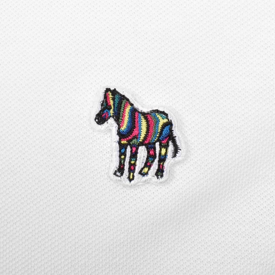 Image number 3 for Paul Smith Logo Badge Polo T Shirt White