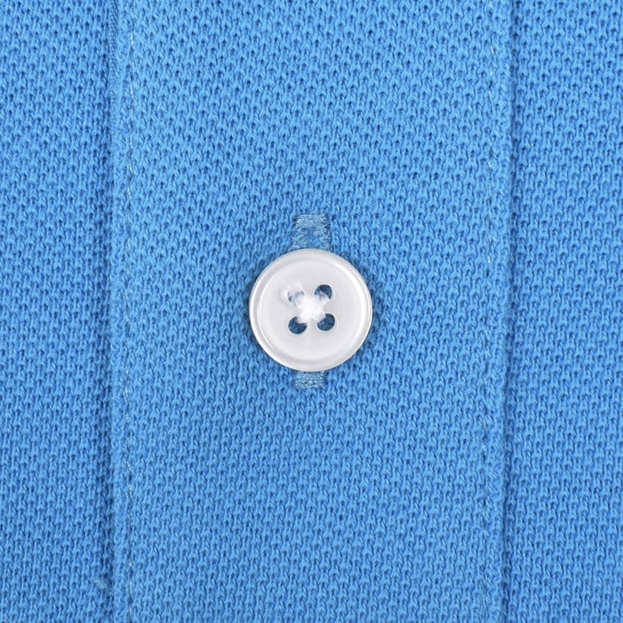 Image number 4 for Paul Smith Logo Badge Polo T Shirt Blue
