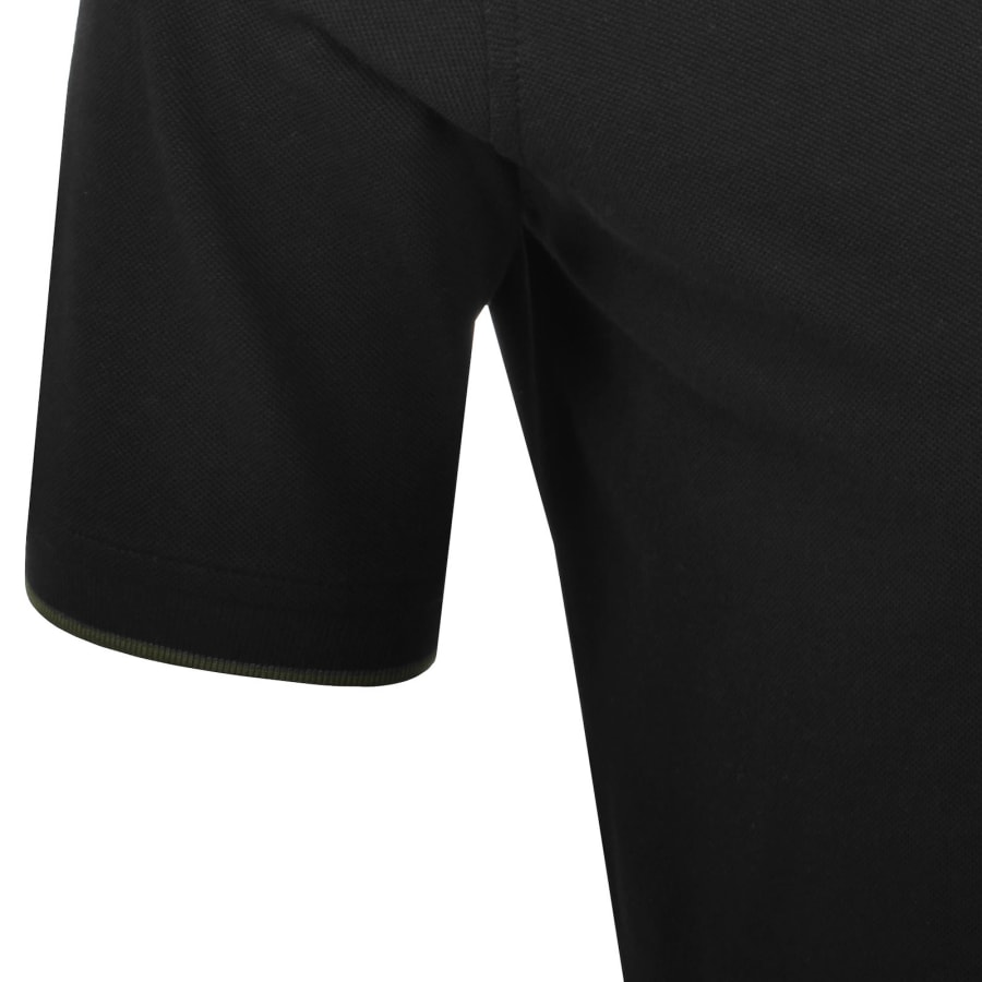 Image number 5 for Paul Smith Logo Badge Polo T Shirt Black