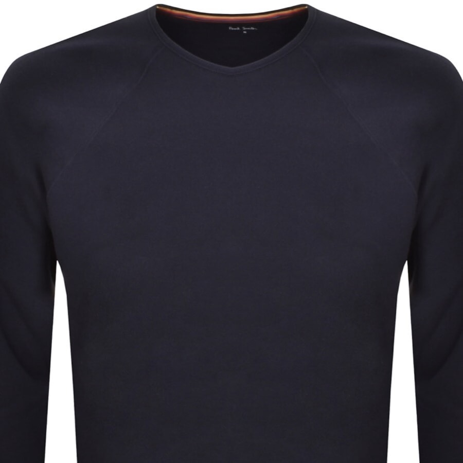 Image number 2 for Paul Smith Artist Rib Sweatshirt Navy