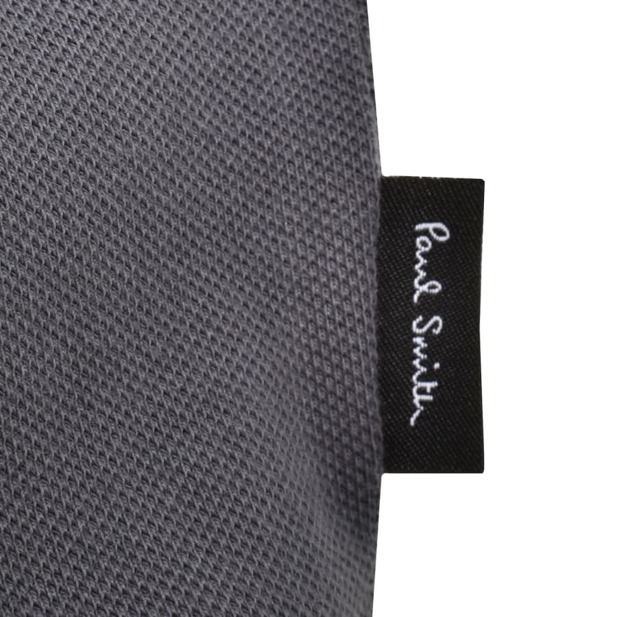 Image number 4 for Paul Smith Button Front Polo T Shirt Grey