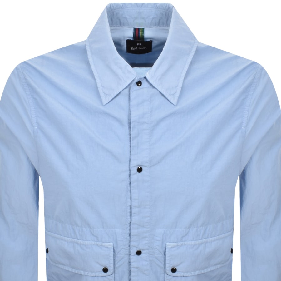 Image number 2 for Paul Smith Unlined Overshirt Blue