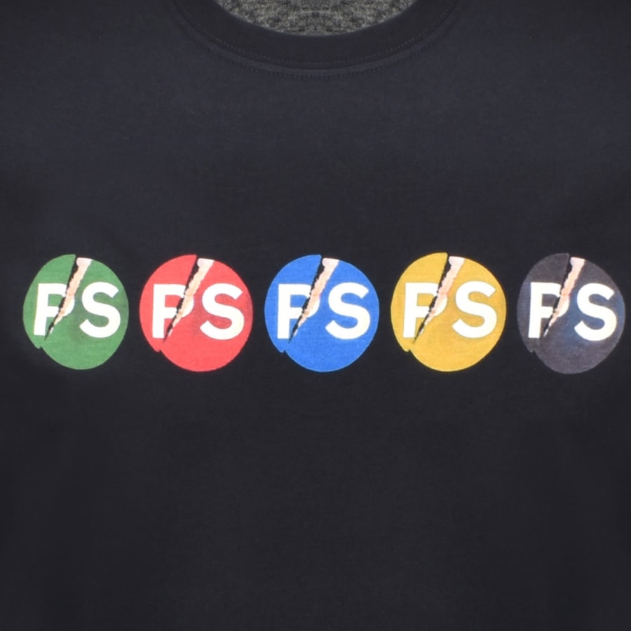 Image number 3 for Paul Smith PS Repeat Logo T Shirt Navy