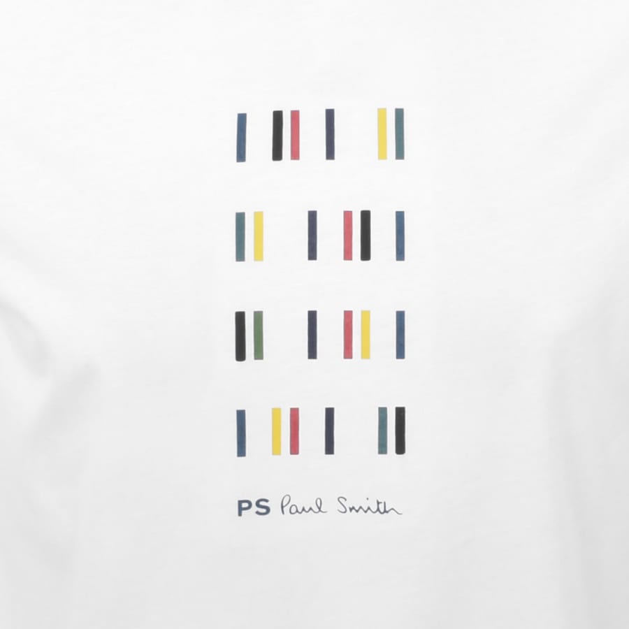 Image number 3 for Paul Smith Striped Logo T Shirt White