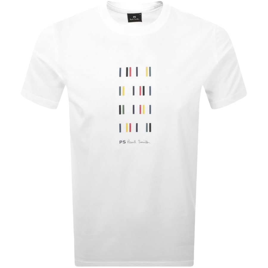 Image number 1 for Paul Smith Striped Logo T Shirt White