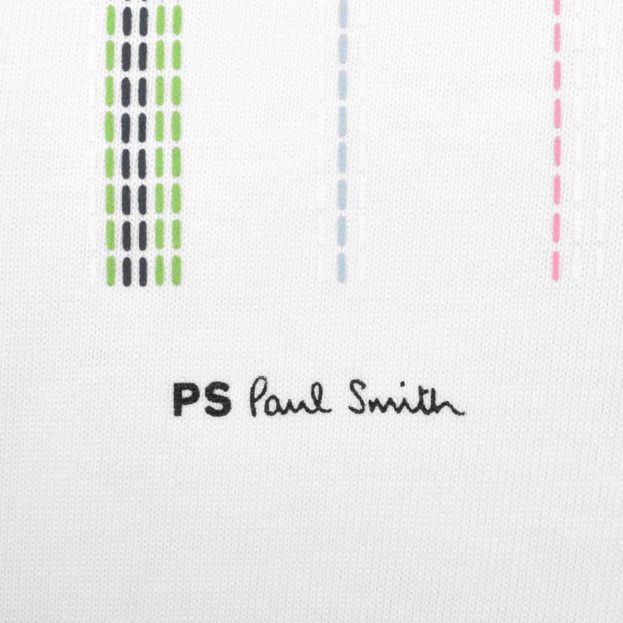 Image number 3 for Paul Smith Stripe Logo T Shirt White