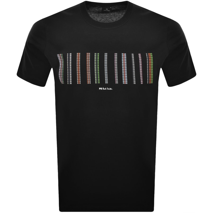 Image number 1 for Paul Smith Stripe Logo T Shirt Black
