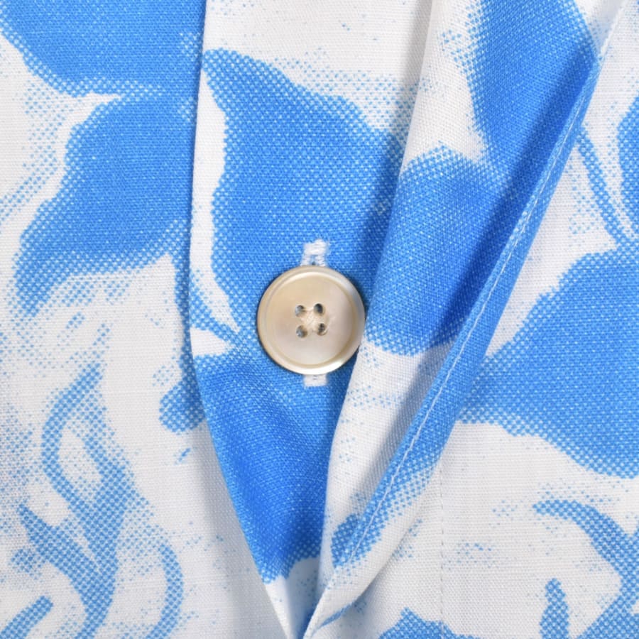 Image number 3 for Paul Smith Casual Fit Short Sleeved Shirt Blue