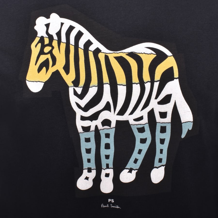 Image number 3 for Paul Smith Cut Out T Shirt Navy