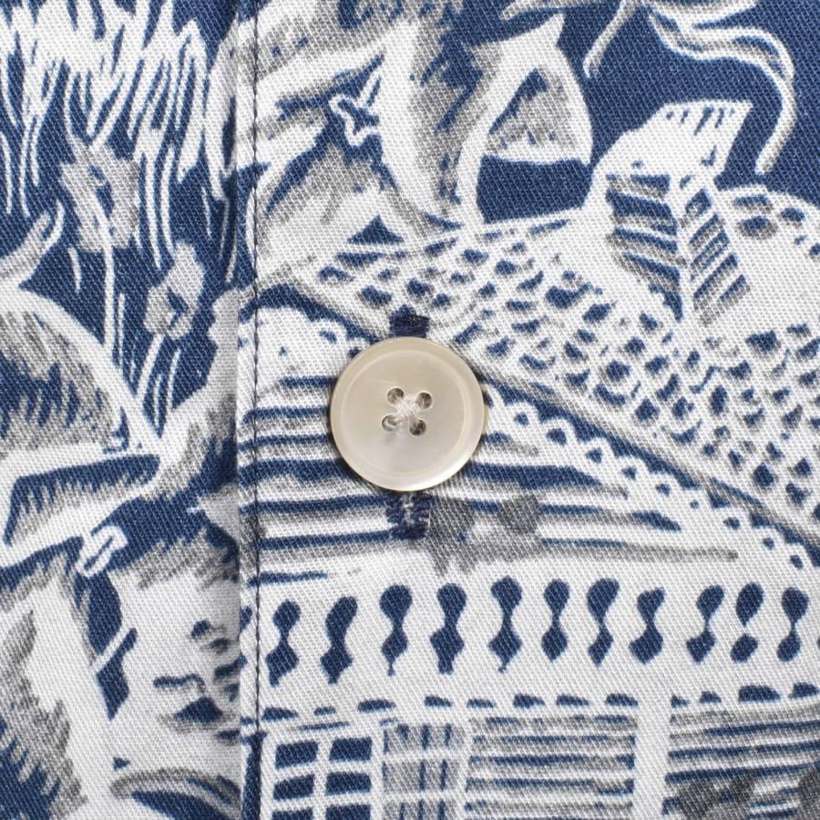 Image number 3 for Paul Smith Casual Fit Short Sleeved Shirt Blue