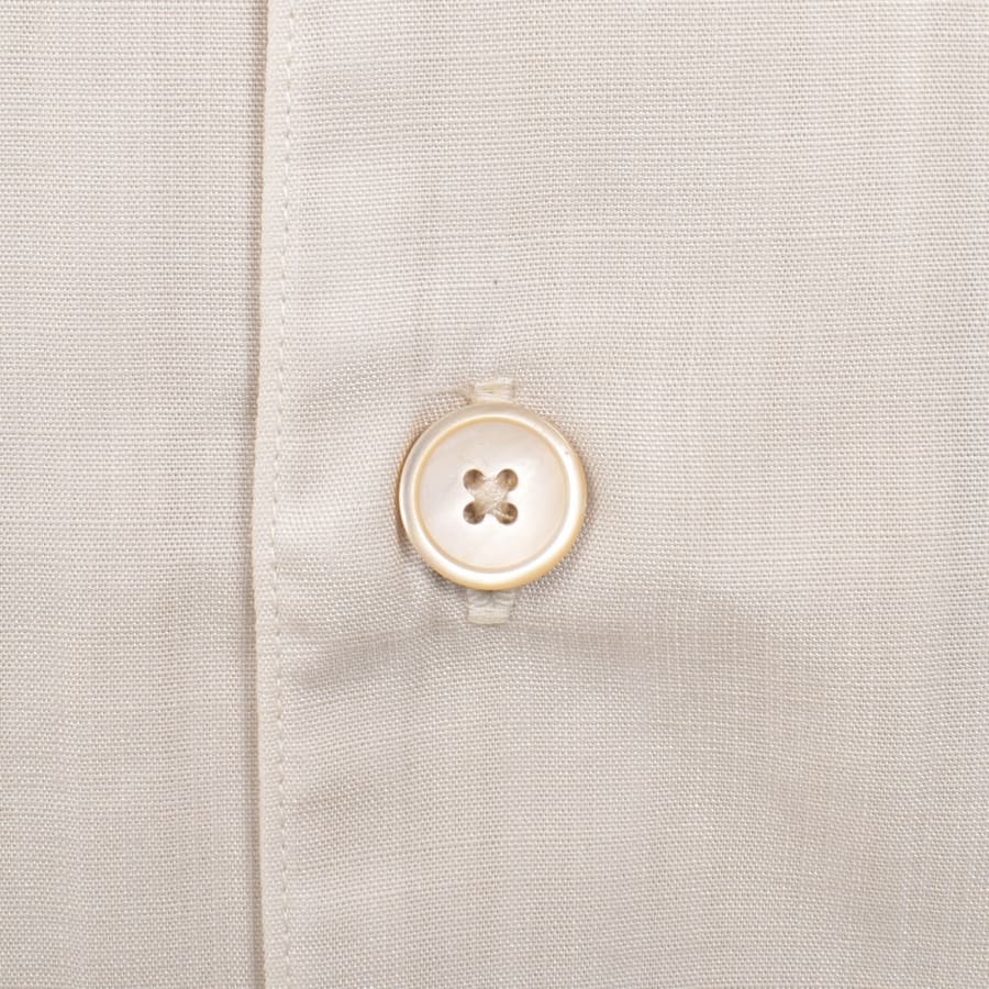 Image number 4 for Paul Smith Casual Fit Short Sleeved Shirt Beige