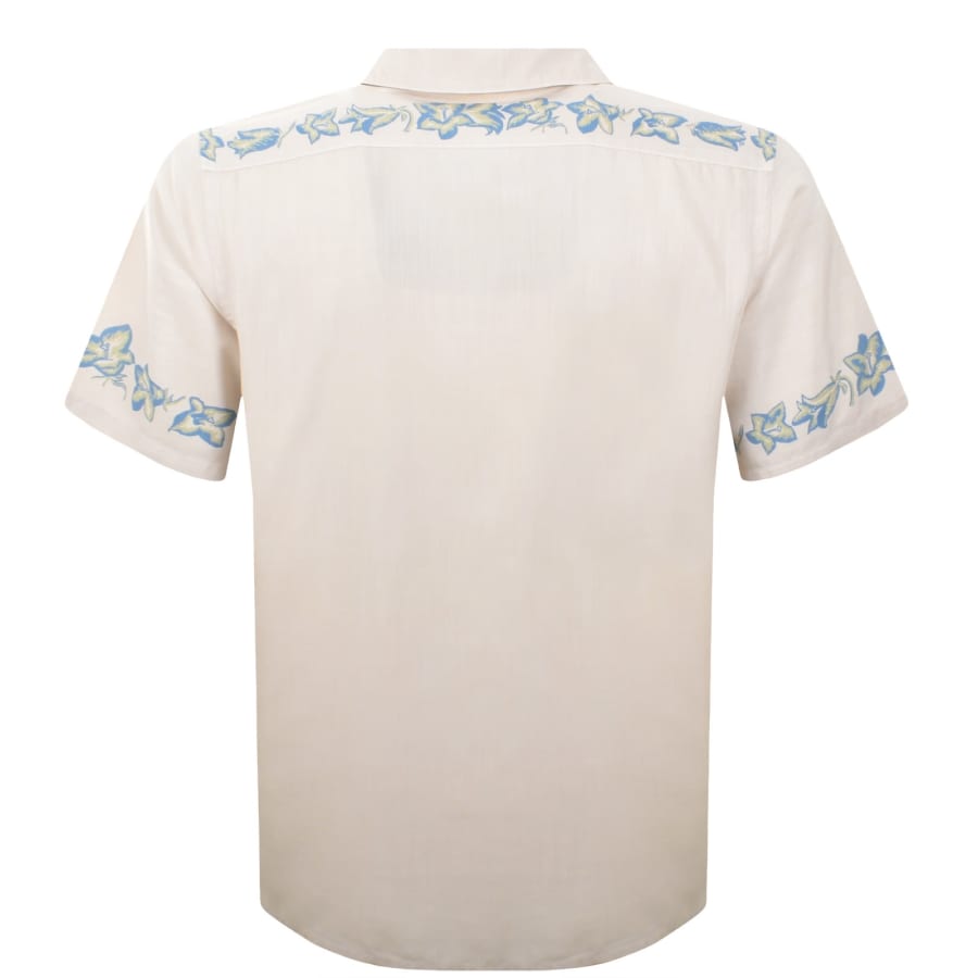 Image number 5 for Paul Smith Casual Fit Short Sleeved Shirt Beige