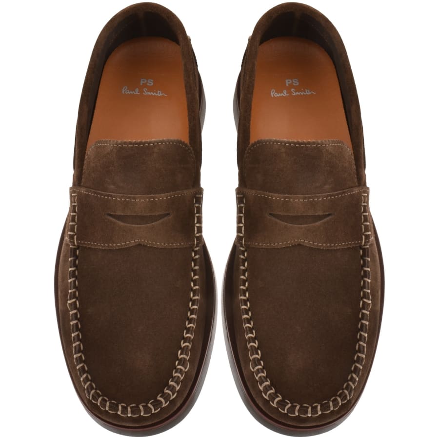 Image number 3 for Paul Smith Tristain Suede Loafers Brown