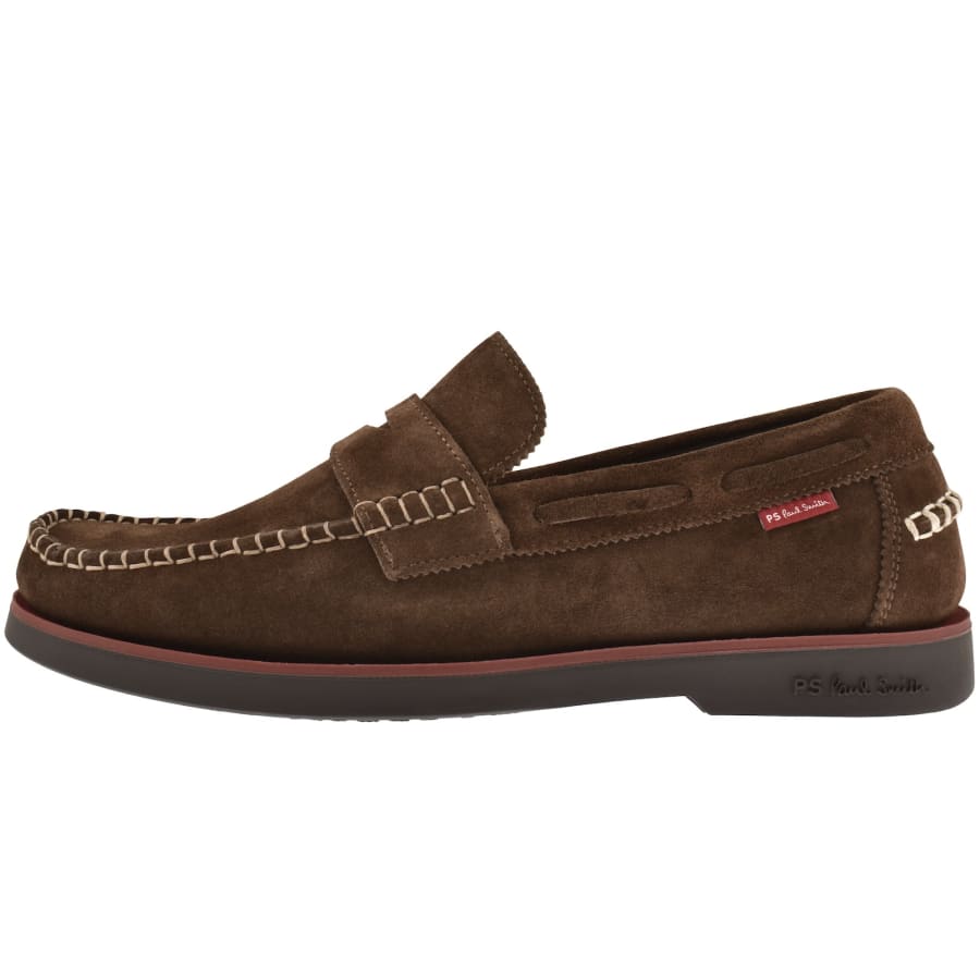 Image number 1 for Paul Smith Tristain Suede Loafers Brown