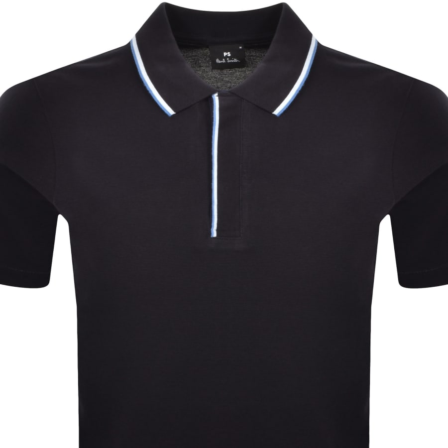 Image number 2 for Paul Smith Regular Fit Polo T Shirt Navy
