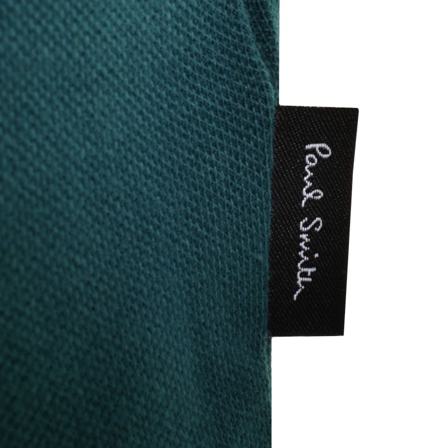 Image number 4 for Paul Smith Button Front Polo T Shirt Teal