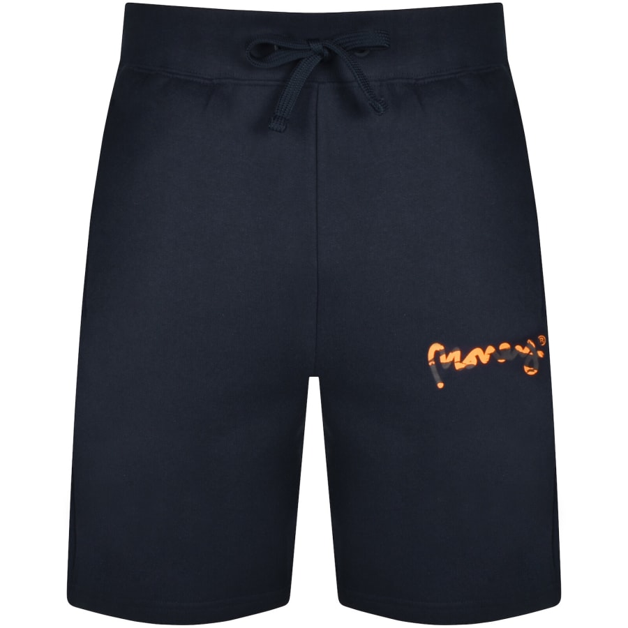 Image number 4 for Money LA Camo Shorts Tracksuit Navy