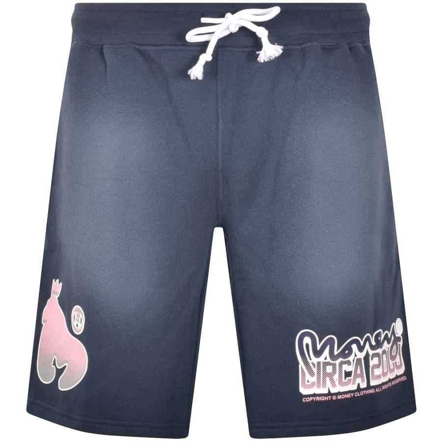 Image number 3 for Money Circa Fade T Shirt Short Set Blue