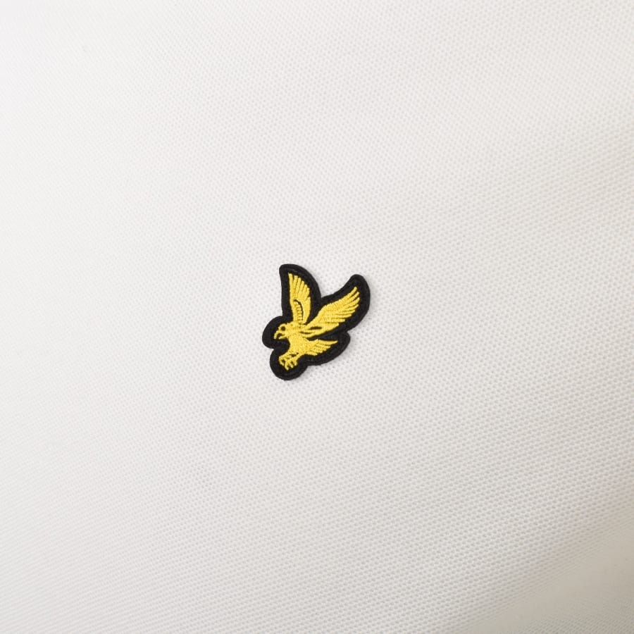 Image number 3 for Lyle And Scott Contrast Taped T Shirt Off White