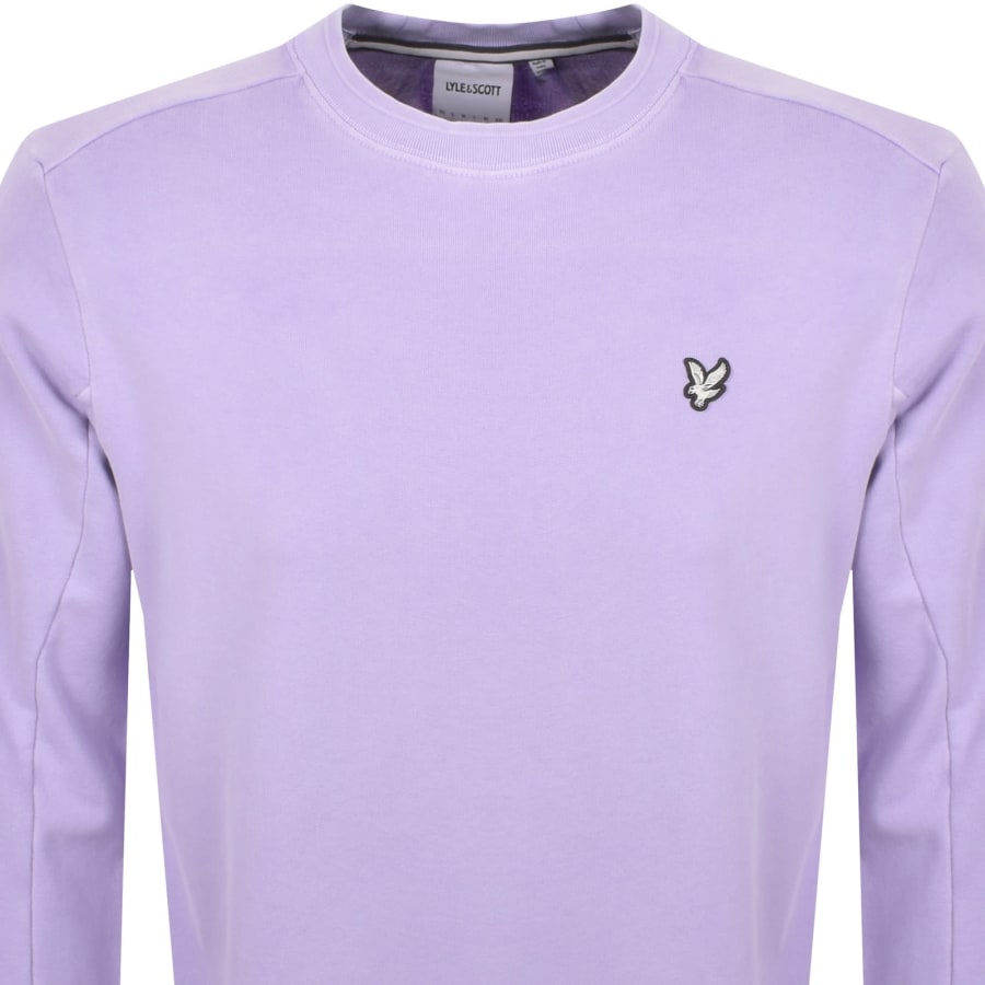 Image number 2 for Lyle And Scott Crew Neck Sweatshirt Lilac