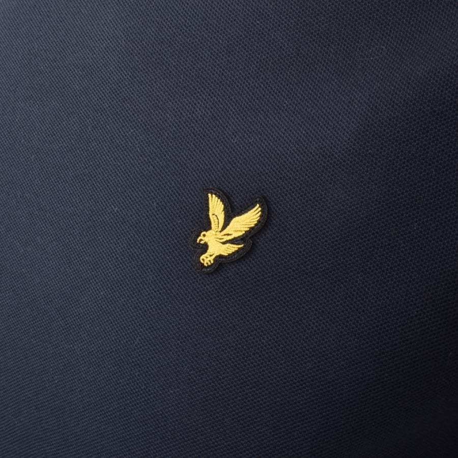 Image number 3 for Lyle And Scott Contrast Taped T Shirt Navy