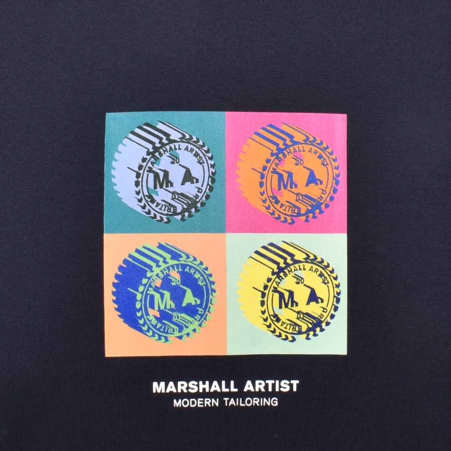 Image number 3 for Marshall Artist 3D Siren T Shirt Navy