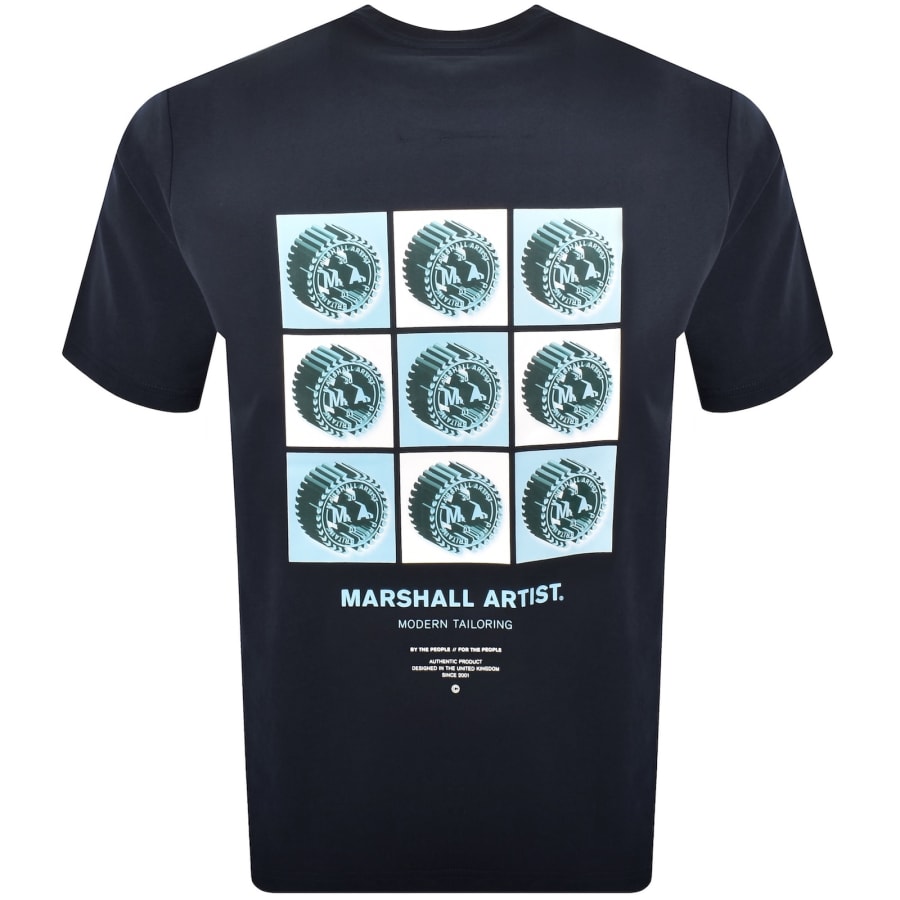 Image number 5 for Marshall Artist Acid T Shirt Navy