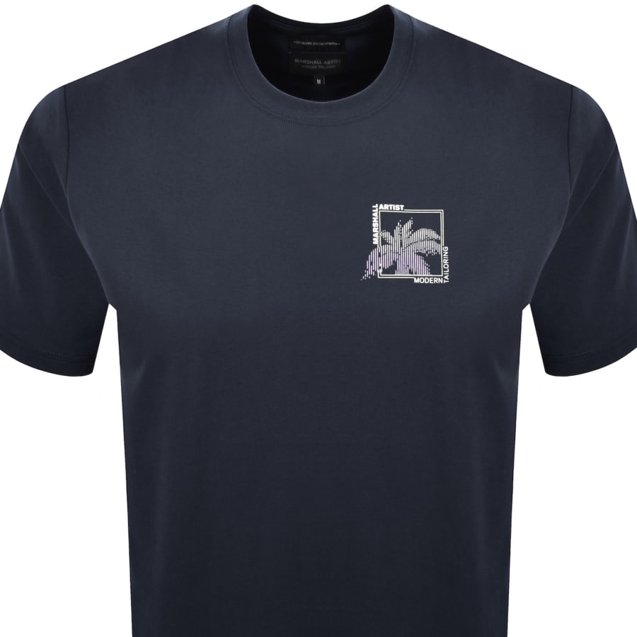Image number 3 for Marshall Artist Hawaii T Shirt Navy