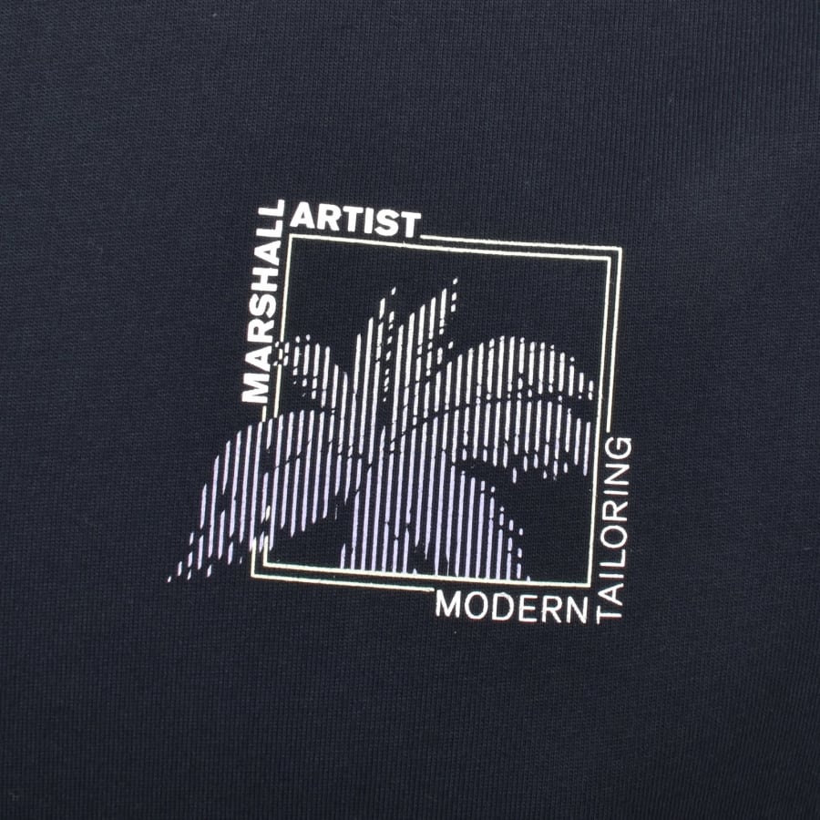 Image number 4 for Marshall Artist Hawaii T Shirt Navy