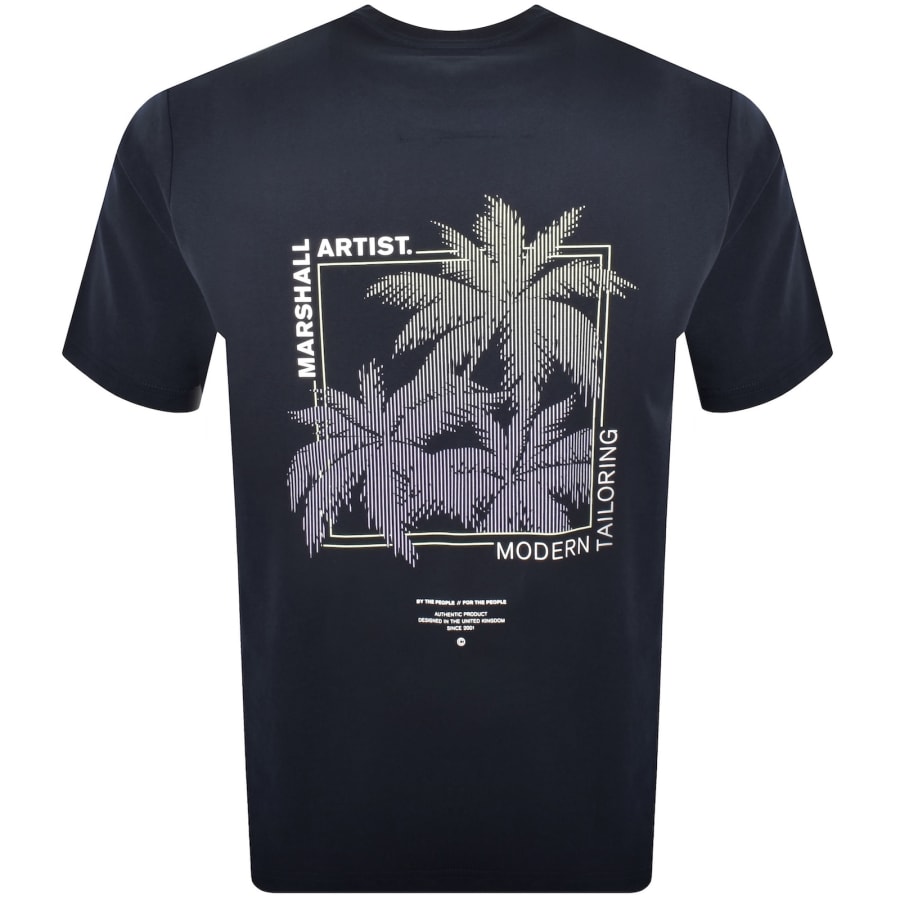 Image number 5 for Marshall Artist Hawaii T Shirt Navy