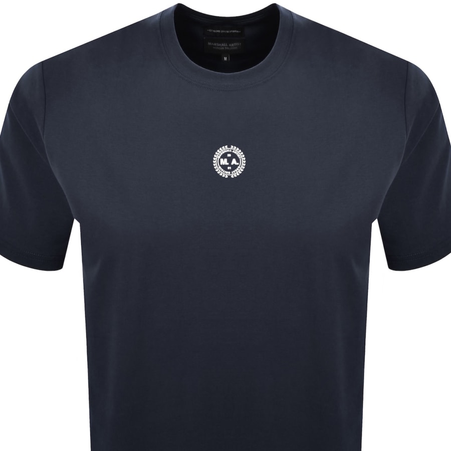 Image number 3 for Marshall Artist Motion T Shirt Navy