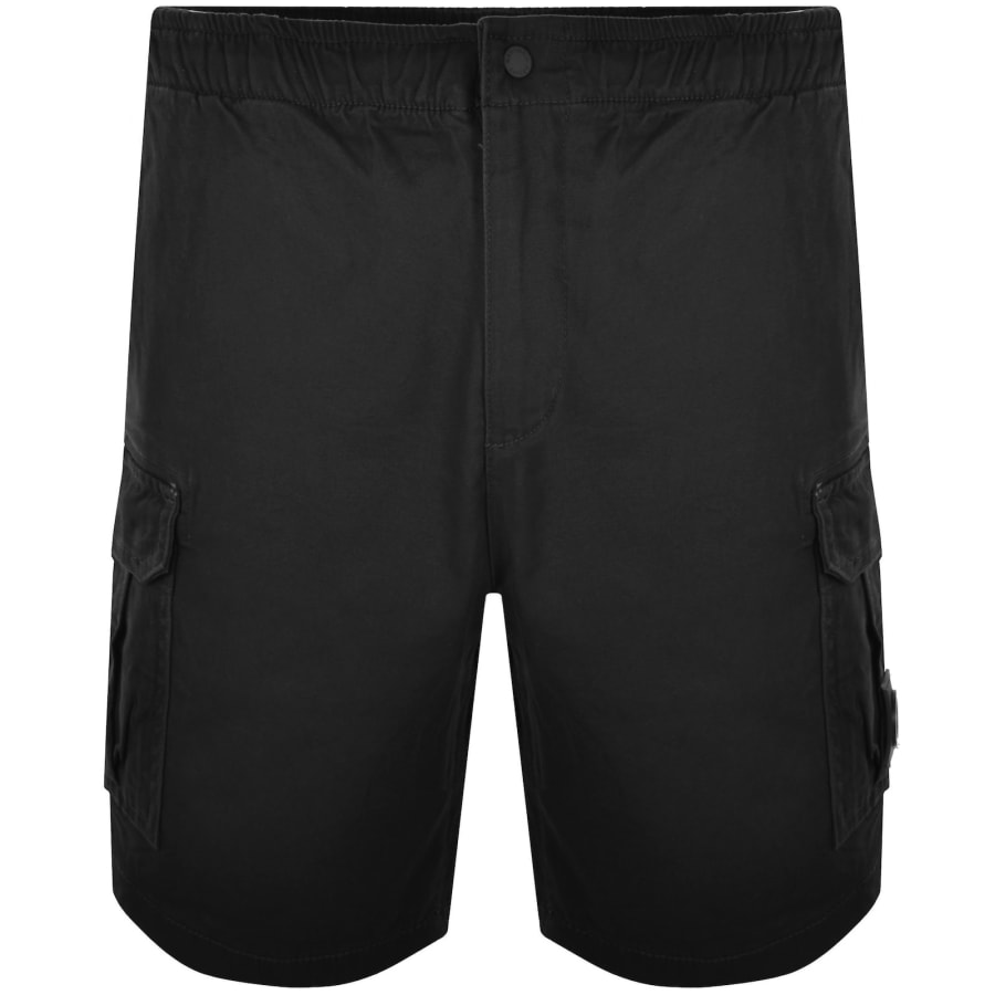 Image number 2 for Marshall Artist Gaberdine Cargo Shorts Black