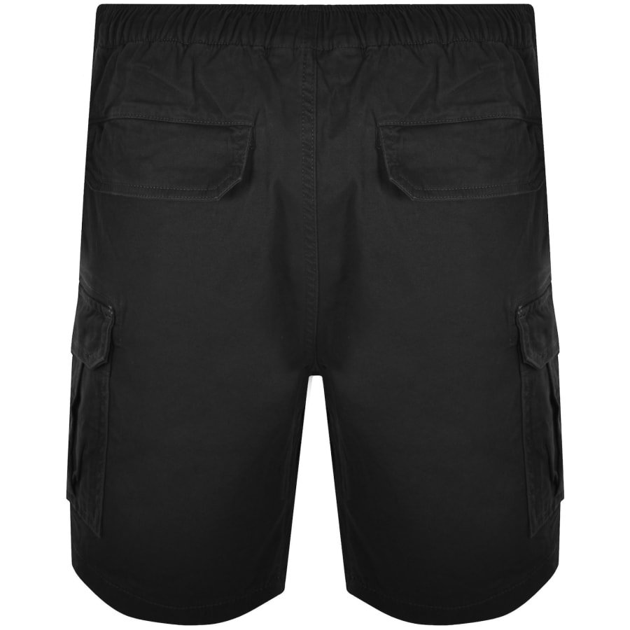 Image number 3 for Marshall Artist Gaberdine Cargo Shorts Black