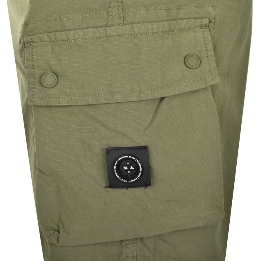 Image number 4 for Marshall Artist Micro Cargo Shorts Khaki