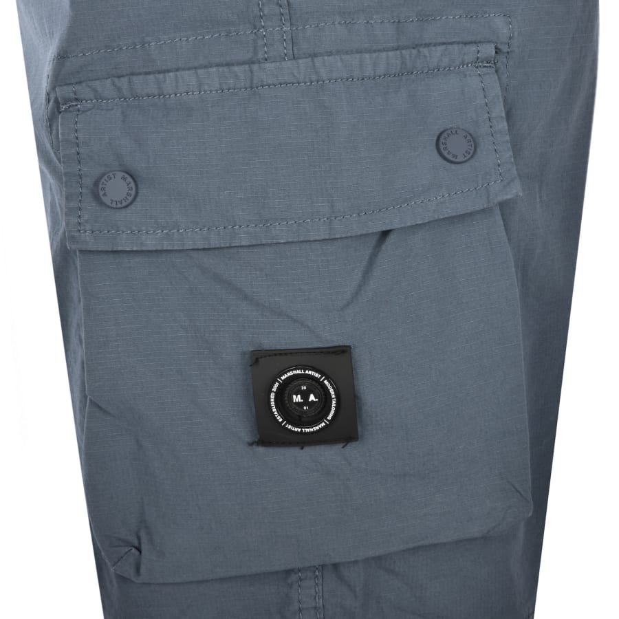 Image number 4 for Marshall Artist Micro Cargo Shorts Grey