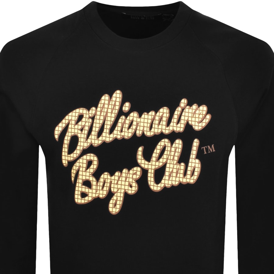 Image number 2 for Billionaire Boys Club Script Logo Sweatshirt Black