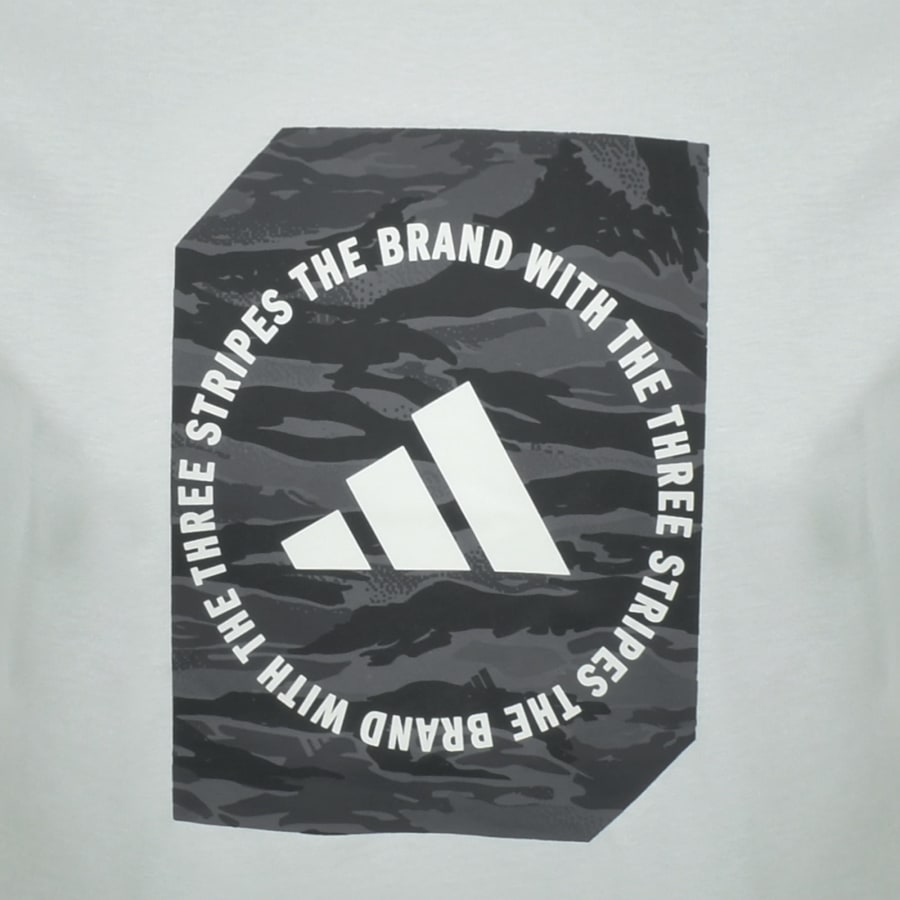 Image number 3 for adidas Sportswear Camo Box T Shirt Grey